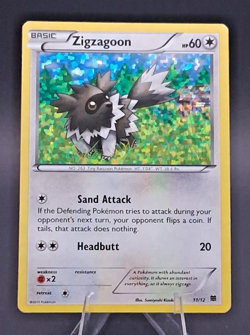 Zigzagoon 11/12 - McDonald's 2015 Promo - Confetti Holo - Pokemon TCG - NM/LP - Image 1