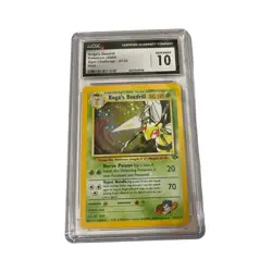 Koga's Beedrill CGC Gem MT 10 Gym Challenge 9/132 Holo Unlimited Pokemon TCG - Image 1