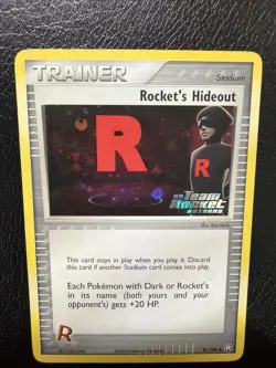 Rocket's Hideout #87/109 Pokemon TCG Team Rocket Returns Holo Stamp - Image 3