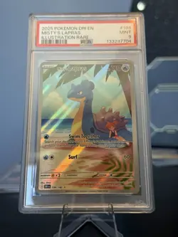2025 POKEMON #194 MISTY'S LAPRAS | ILLUSTRATION RARE | PSA 9 - Image 2