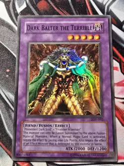 Yugioh! Dark Balter The Terrible LOD-002 Legacy of Darkness Super Rare - LP - Image 1