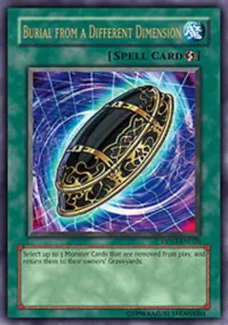 Yugioh! LP Burial from a Different Dimension - DP03-EN026 - Ultra Rare - 1st Edi - Image 1