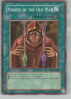 Yu-Gi-Oh Dark Revelation Volume 1 Poison of the Old Man #DR1-EN088 NM or Better - Image 1