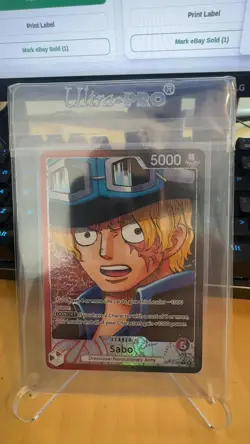 Sabo (004) (Alternate Art) Leader Carrying On His Will OP13-004 NM One Piece - Image 1