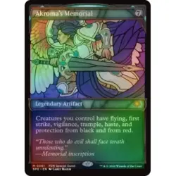 FOIL AKROMA'S MEMORIAL (SHOWCASE) Special Guests Magic MTG MINT CARD - Image 1