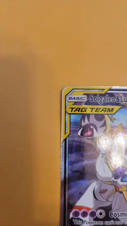 Pokemon TCG Solgaleo & Lunala GX Holo Card 75/236 Sun & Moon Cosmic Eclipse - Image 2