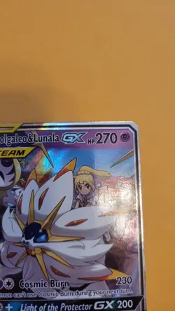 Pokemon TCG Solgaleo & Lunala GX Holo Card 75/236 Sun & Moon Cosmic Eclipse - Image 3
