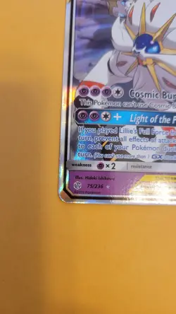 Pokemon TCG Solgaleo & Lunala GX Holo Card 75/236 Sun & Moon Cosmic Eclipse - Image 5