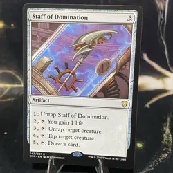 Magic the Gathering - Staff of Domination - 343 Commander Legends Rare MTG Card - Image 1