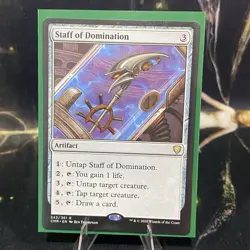Magic the Gathering - Staff of Domination - 343 Commander Legends Rare MTG Card - Image 3