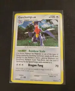 Garchomp 9/123 Mysterious Treasures Holo Pokemon Card - Image 1