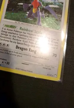 Garchomp 9/123 Mysterious Treasures Holo Pokemon Card - Image 3