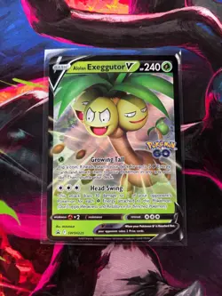 Alolan Exeggutor V - SWSH225 - Pokemon Sword & Shield Promo Ultra Rare Card NM - Image 1