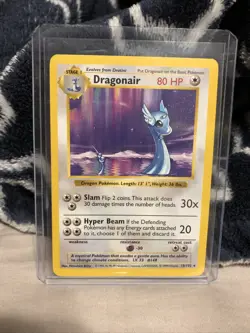 Dragonair Rare Shadowless Base Set 1999 Pokemon Card 18/102 /NM Near Mint - Image 1