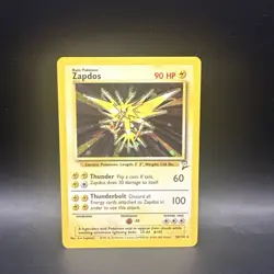 Zapdos 20/130 - Base Set 2 Holo Rare Pokemon TCG Card Vintage - Image 1