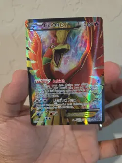 Ho-oh EX - 119/124 - Pokemon Dragons Exalted Black White Full Art Card LP - Image 1