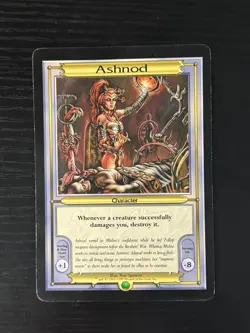 Magic MTG Oversized Ashnod Promo Near Mint Vanguard - Image 1