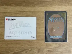 Silk Web Weaver Lot of 2 Art Series Veronica Fish Gold Stamped Magic MTG - Image 2