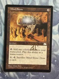 Mind Stone - Weatherlight - Magic the Gathering - Signed - Adam Rex - Image 1