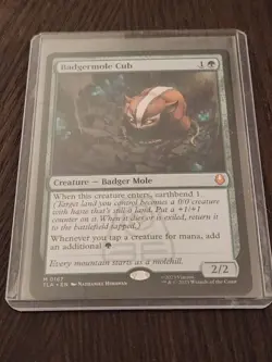 Magic the Gathering Badgermole Cub - TLA 0167 Creature Green 2/2 - Image 1