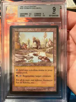 MTG Urzas Destiny Yavimaya Hollow BGS 9 Quad ++ - Image 1
