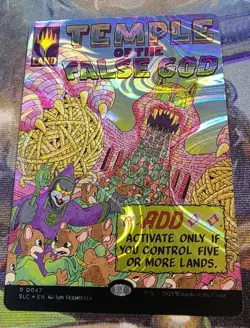 1x HALO FOIL Temple Of The False God MTG Encyclopedia Of Magic Secret Lair NM - Image 1