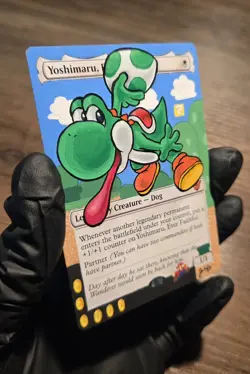 MTG Hand Painted Alter: Yoshi as Yoshimaru Ever Faithful - Image 2