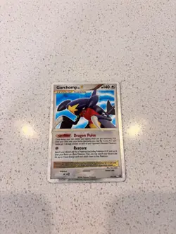 Pokemon TCG Garchomp LV.X Holo Card 97/100 Majestic Dawn Series - Image 1