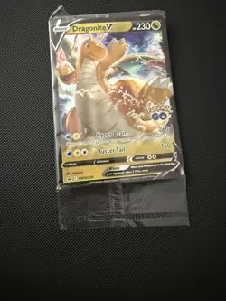 Pokemon GO Dragonite V & VSTAR SWSH236 Full-Art Holo Promo Cards NM/M (sealed) - Image 1
