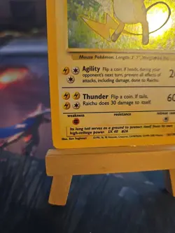 Pokemon TCG Raichu Base Set 2 16/130 Holo Rare LP - Image 5