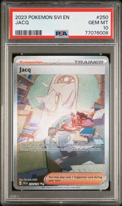 PSA 10 GEM MT 2023 POKEMON SVI-EN JACQ #250 - Image 1