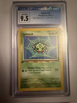 Spinarak Pokemon 2001 Neo Discovery - 64/75 VINTAGE CGC 9.5 - Image 1