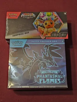 Pokemon TCG Phantasmal Flames ETB & Prismatic Surprise Box - (NEW & SEALED) - Image 1