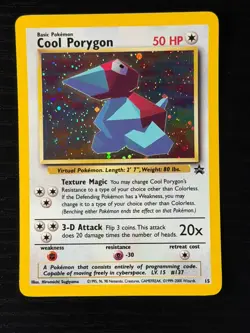 Pokemon TCG Cool Porygon Black Star Promo Holo Foil Near Mint NM - Image 1