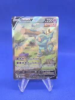 Pokemon Sword & Shield Evolving Skies Golurk V 182/203 Alternate Alt Art NM - Image 1