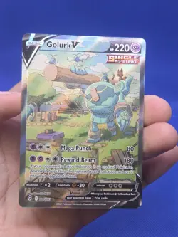 Pokemon Sword & Shield Evolving Skies Golurk V 182/203 Alternate Alt Art NM - Image 2