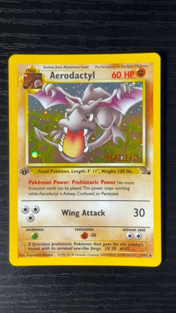 Pokemon TCG RARE COSMOS Aerodactyl Prerelease Promo Holo Foil Near Mint European - Image 2