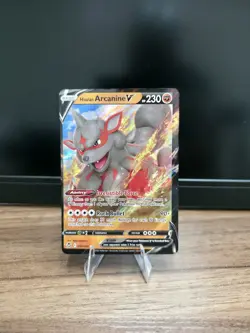 Hisuian Arcanine V 090/195 SWSH12: Silver Tempest Pokemon TCG NM - Image 1