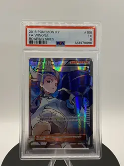 Winona 108/108 - 2015 POKEMON ROARING SKIES FULL ART HOLO - PSA 5 - Image 1