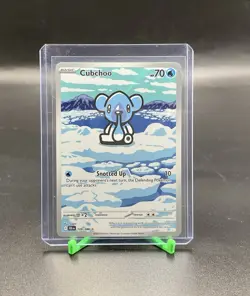 Pokemon TCG Cubchoo Illustration Rare Black Bolt 109/086 NM - Image 1