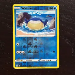 Wailmer 031/159 Pokemon Crown Zenith Sword & Shield Reverse Holo Common NM - Image 1