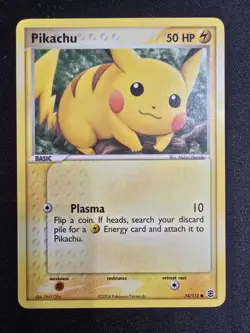 Pokemon Pikachu EX FireRed & LeafGreen 74/112 Nintendo 2004 50HP TCG - Image 1