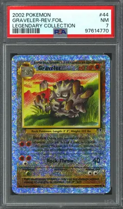 Pokemon Legendary Collection Reverse Holo Foil Graveler 44/110 PSA 7 - Image 1
