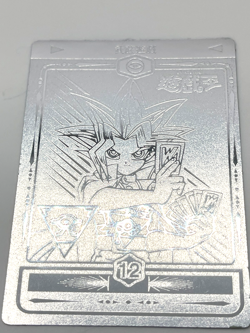 1998 TOEI Yugioh Marusho Sticker No.12 Yami Yugi Silver ver Vintage - Image 4