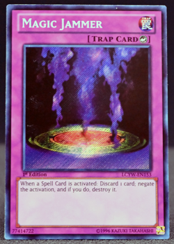 Yugioh Magic Jammer LCYW-EN153 Secret Rare Holo Unlimited VNM/LP - Image 1