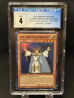 Yu-Gi-Oh 1996 Lyla Lightsworn Sorceress 1st Edition Super Rare #BPW2-EN022 - Image 2