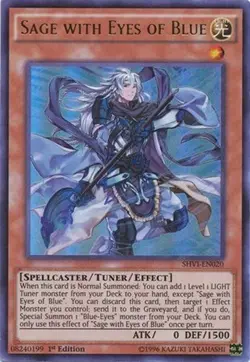 *** SAGE WITH EYES OF BLUE *** 1ST EDITION ULTRA RARE SHVI-EN020 NM YUGIOH! - Image 1