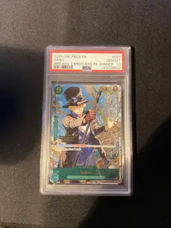 One Piece CCG 3rd Anniversary Winner Gold Ace And Sabo Psa 10 Sequential - Image 4