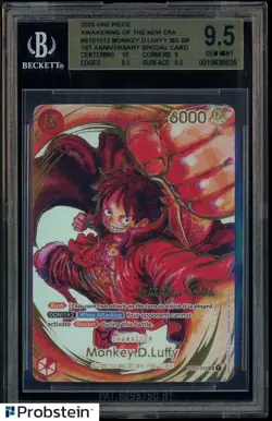 2023 One Piece Awakening/New Era ST01-012 Monkey D. Luffy Signed Special BGS 9.5 - Image 1