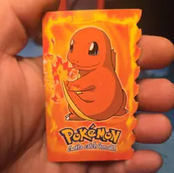 Charmander 4 Of 12 Die Cut Topps blue logo Pokemon Card - Image 1